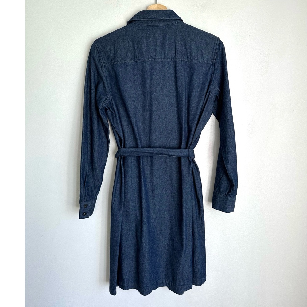 Draper James • Chambray Shirt Dress in Indigo - Picture 4 of 5